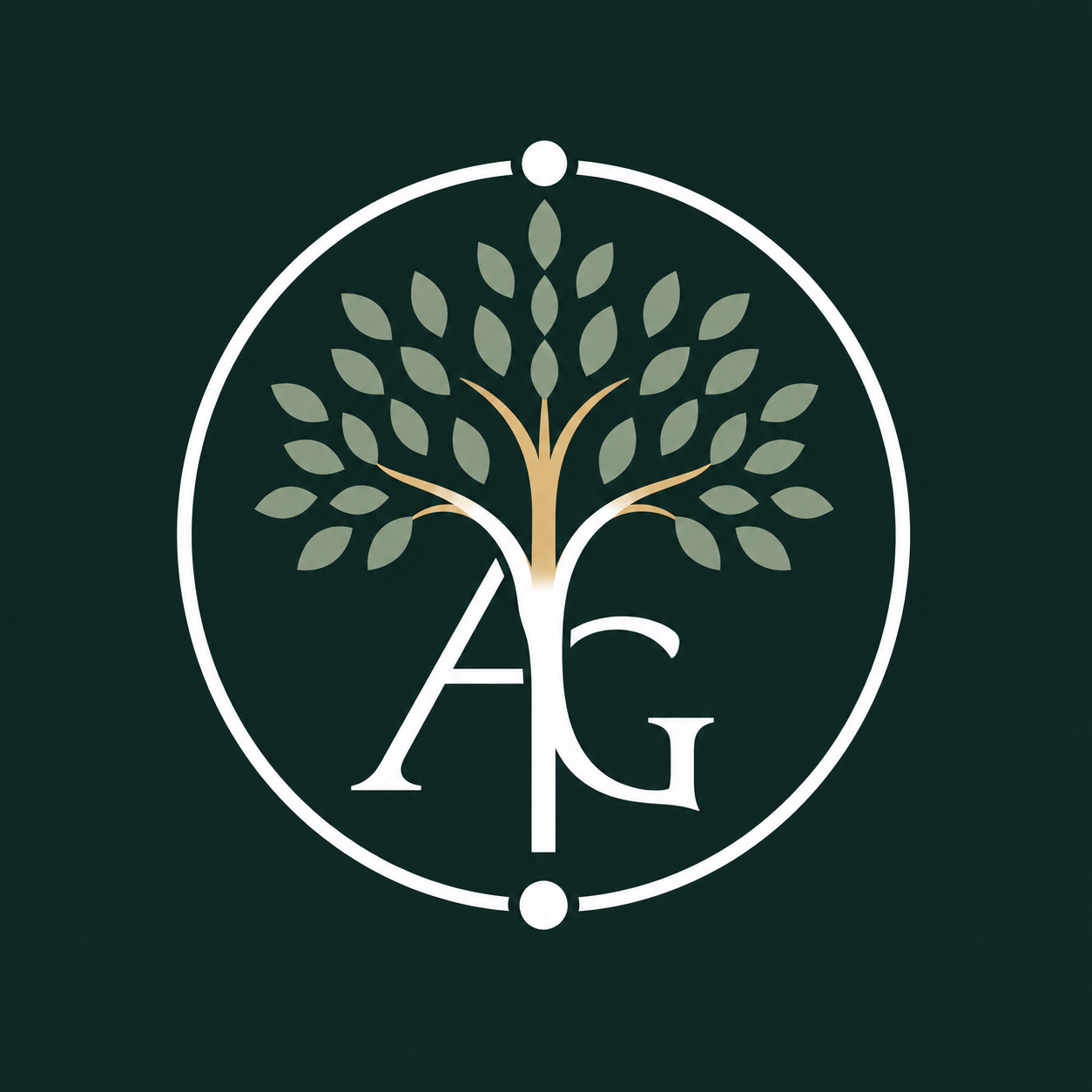 Axis Grove monogram tree logo